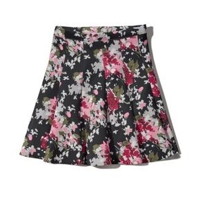 Abercrombie & Fitch Floral Skater Skirt
